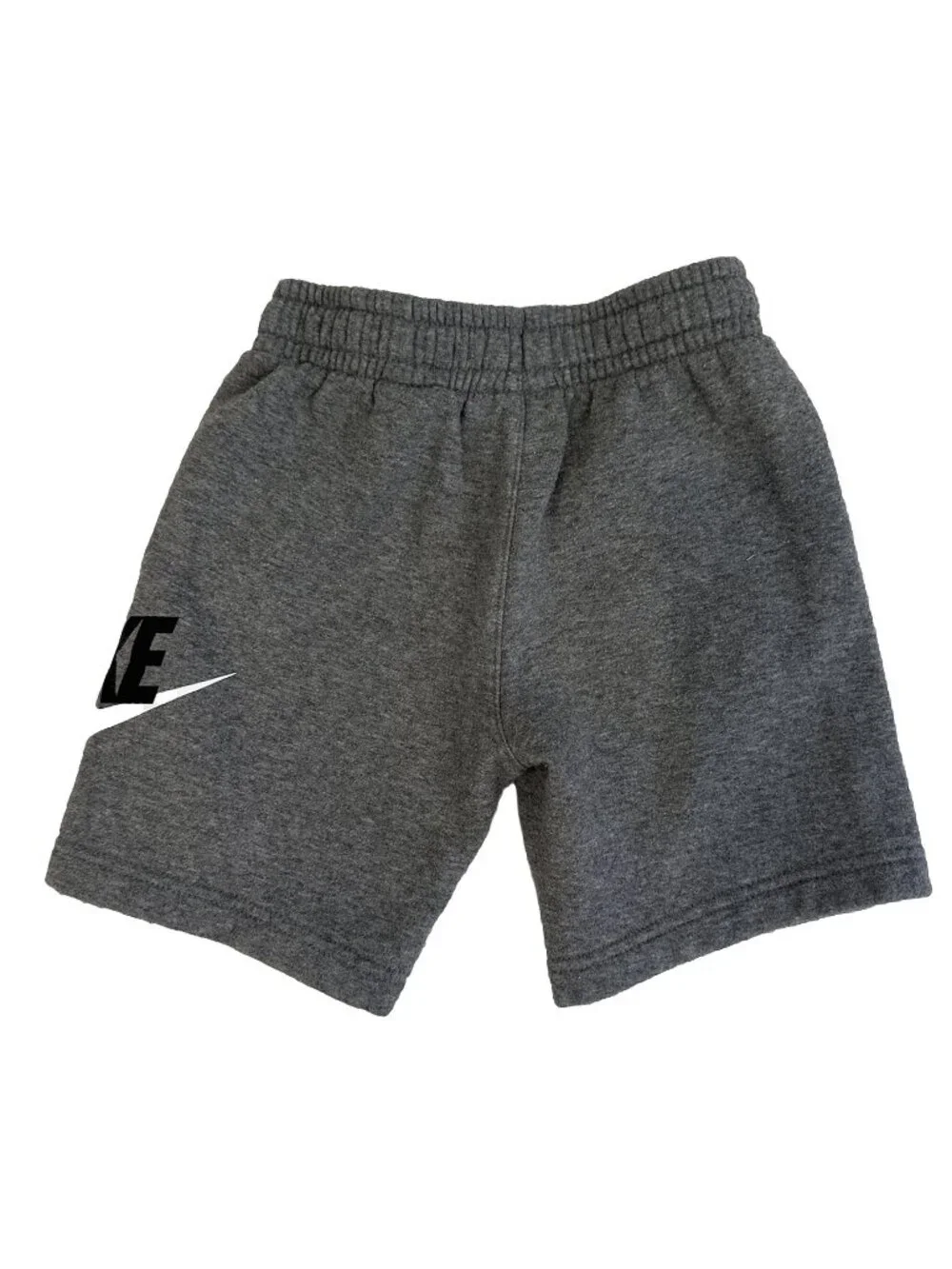 Nike Unisex Gray Logo Fleece Shorts – Size Small 4–5Y